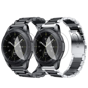 

Band for Samsung Galaxy Watch Gear S3 Classic Frontier 46 42mm strap with Screen Protector for active 2 40 44mm huawei watch gt2