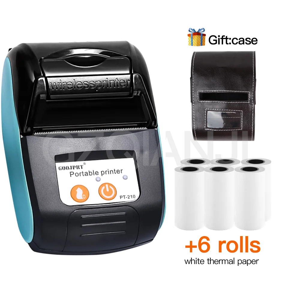 

POS Wireless Mini 58mm Bluetooth Printer Portable Thermal Receipt Printer For Mobile Phone Android iOS Windows Pocket Bill Print