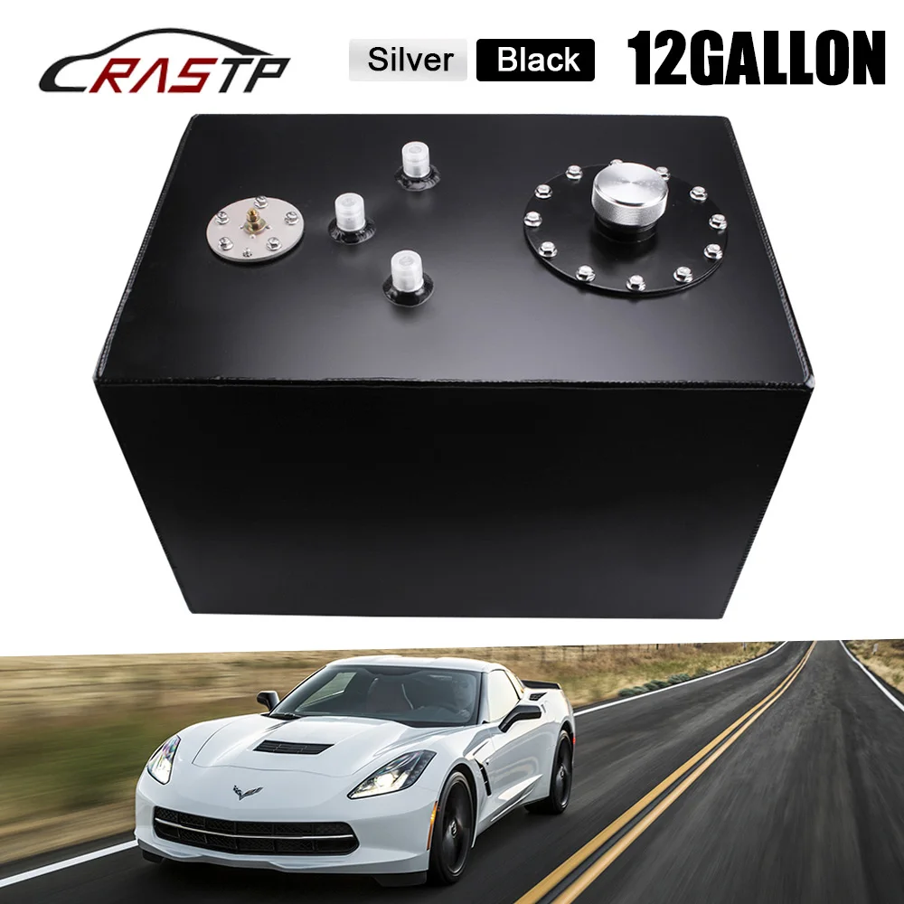 RASTP-12Gallon 48L Aluminum Race Drift Fuel Cell Tank Fuel Surge Tank  RS-OCC051