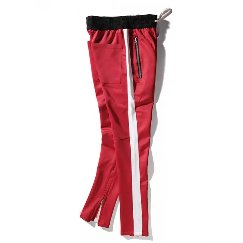 

Casual Gymnastic Pants Europe And America New Style Zipper Joint Men Hip Hop Skinny Casual Pants Loose-Fit Beam Leg Harem Pants