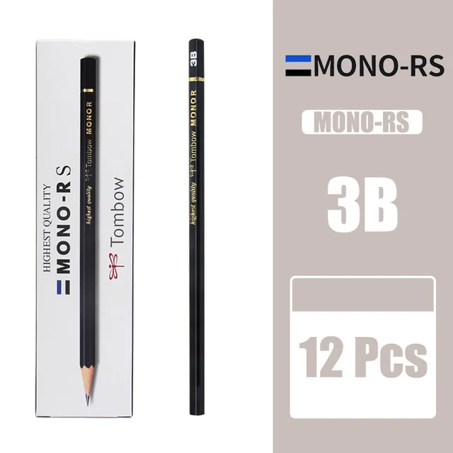 Tombow Mono Professional Drawing Pencils, 5B Hardness, Set of 12