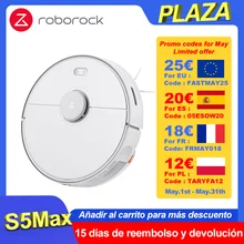 Roborock – aspirateur Robot S5 Max, balayage automatique intelligent et vadrouille de nettoyage, stérilisation de la poussière, application mi home WIFI