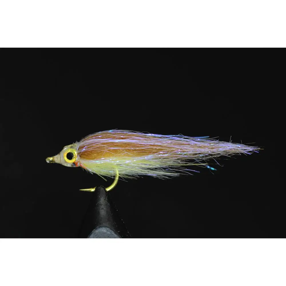 

Tigofly 12 pcs Brown Olive UV Polar Fry Slowly Sinking Salmon Trout Steelhead Minnow Fly Fishing Flies Lures Fly Set-Size #8