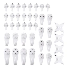 

40Pcs Invisible Nail Screws Wall Hooks Picture Hangers Traceless Photo Hook Multi Function Picture Painting Frame Hanger