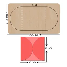 Новые карты, конверты деревянные штампы Скрапбукинг C-151 режущие штампы совместимы с большинством штамповочных машин