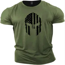 2021 Summer Men's Helmet Personality 3D Printing Clothes, Plus Size Comfortable Round Neck Short Sleeve T-Shirt
