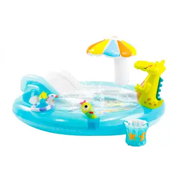 

Kids Inflatable Bath Tub Crocodile Park Fountain Baby Marine Ball Pool Children Portable Swimming Pool Home Garden Paddling Pool