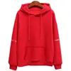 Women Fashion Corduroy Hoodies Female Solid Color Embroidery Hooded Tops Tracksuit Sweatshirt Long Sleeve Casual Sportswear Coat ► Photo 3/6