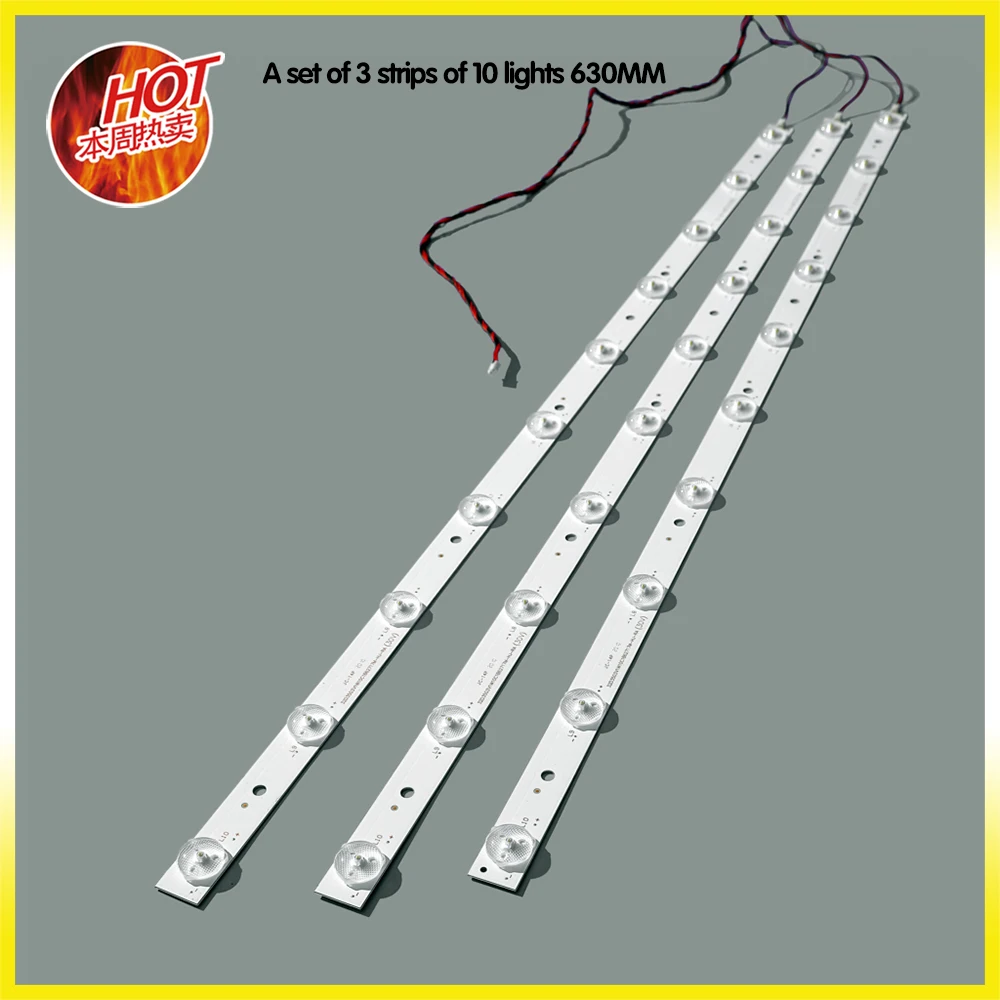 LED TV Illumination For JVC LT-32M340 LT-32M350W LT-32M355 LT-32M550 LED Bar Backlight Strip Line Rulers LC320DXJ LSC320AN10-H