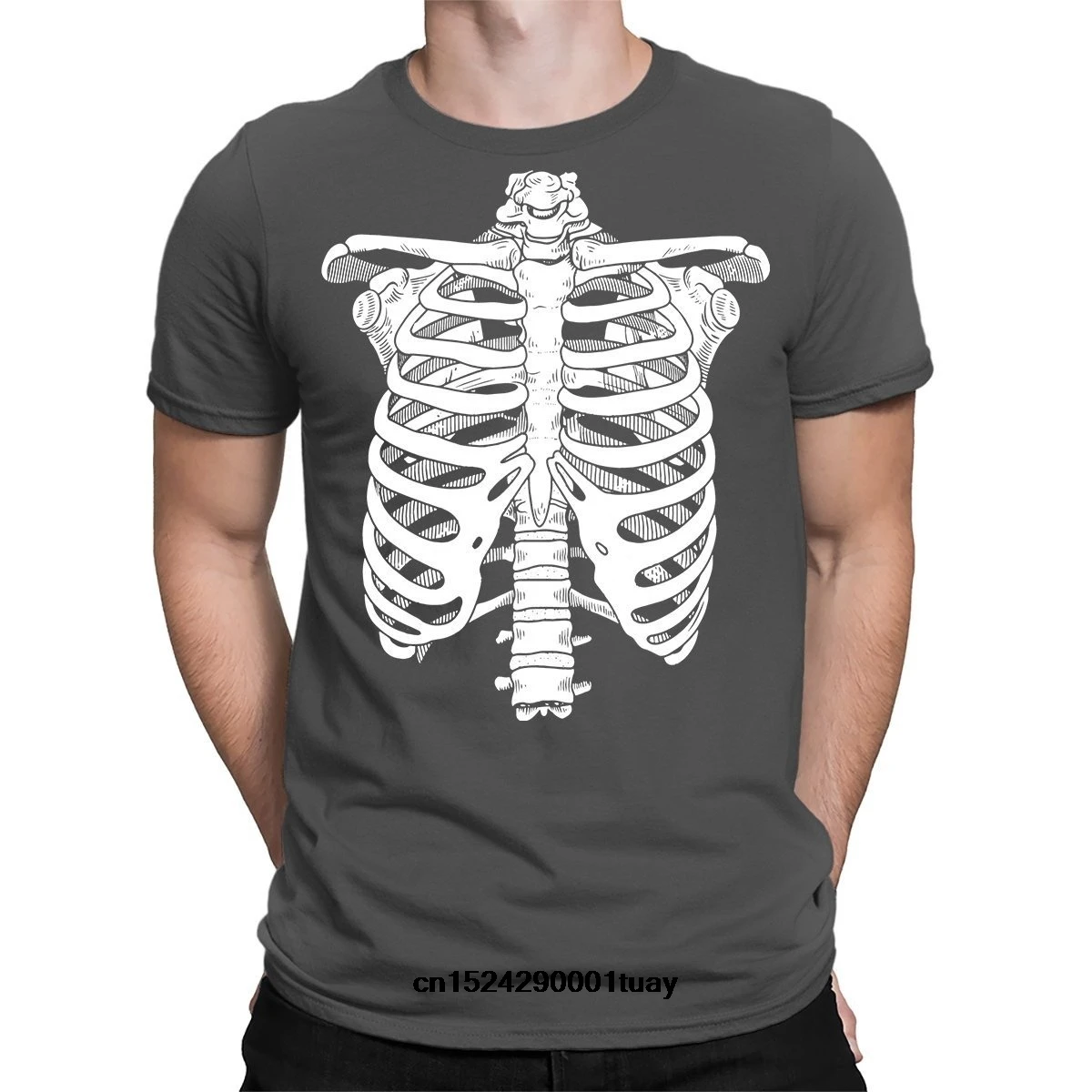 Problema Inquieto juez Camiseta de Halloween para hombre, camisa con esqueleto, ropa forjada -  AliExpress