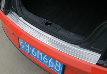 

Outer Rear Bumper Guard Board Stainless Steel Wiredrawing for Ford Mustang 2015+ Stylish Decals Car Stickers Brand New