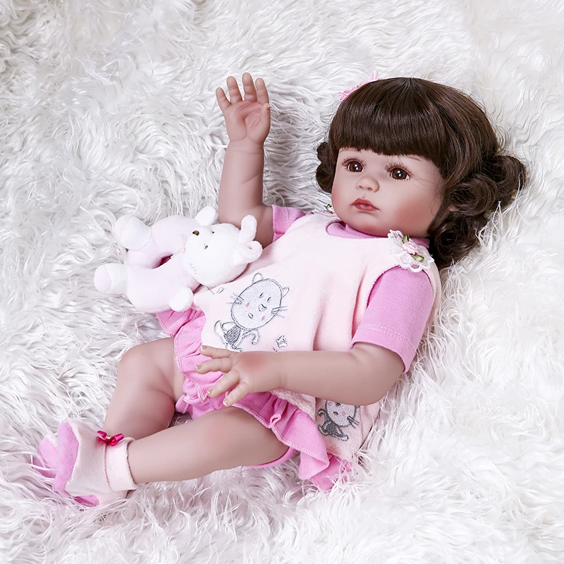 47 см, оригинальная NPK, на все тело, очень мягкая силиконовая кукла bebe, кукла для новорожденной девочки, кукла принцессы, Рождественская Кукла Surprice, подарок