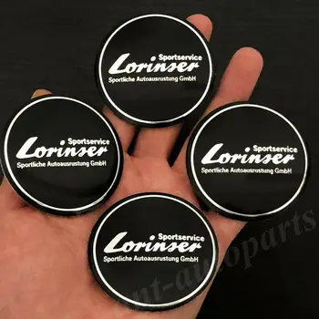 

4pcs 56mm Lorinser Logo Car Wheel Center Hub Cap Badge Emblem Decal Sticker