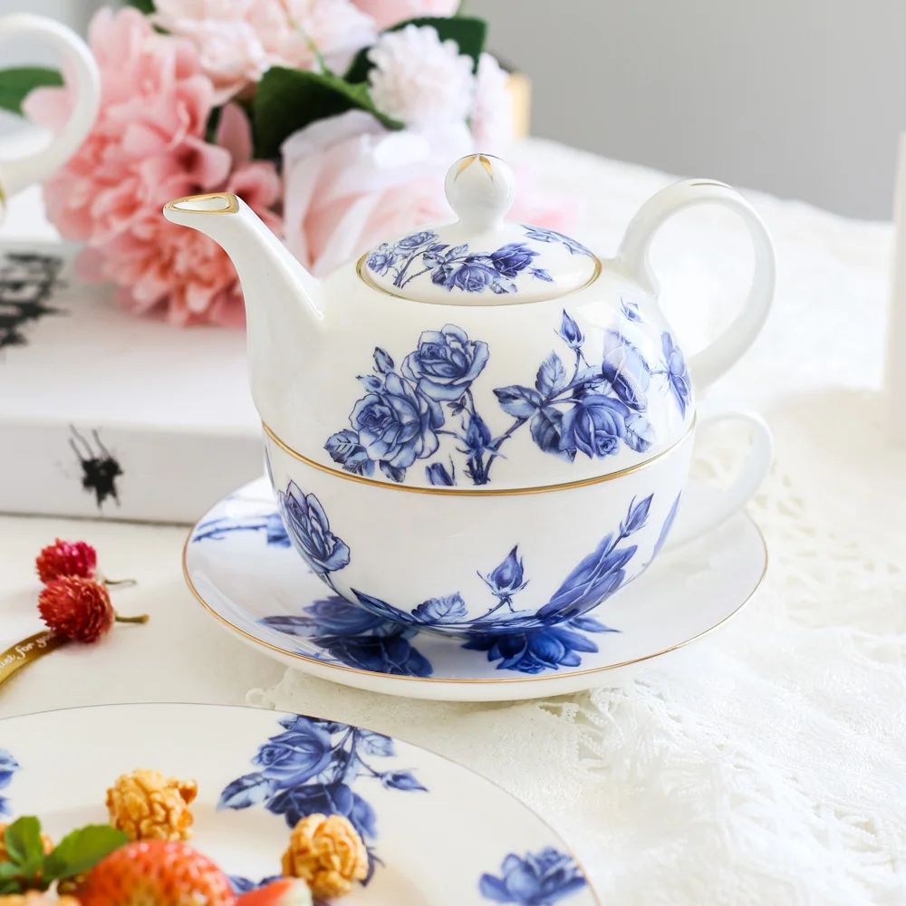 

Bone China Home High-end English Afternoon Tea Set Phnom Penh Ceramic Teapot Black Tea Coffee Cup Saucer Daily Gift