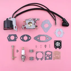 Carburateur de bobine d'allumage pour Partner 350 351 370, ajusteur de chaîne, Kit de joint de réparation de carburateur, pièce de rechange pour tronçonneuse 
