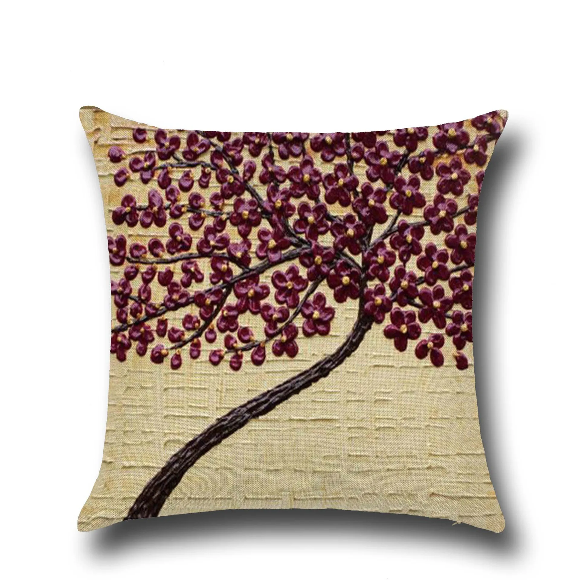 Multi Color Floral Printed Cushion Flower On The Wall Pillow Pink Red Decorative Pillowcase for Home Sofa 