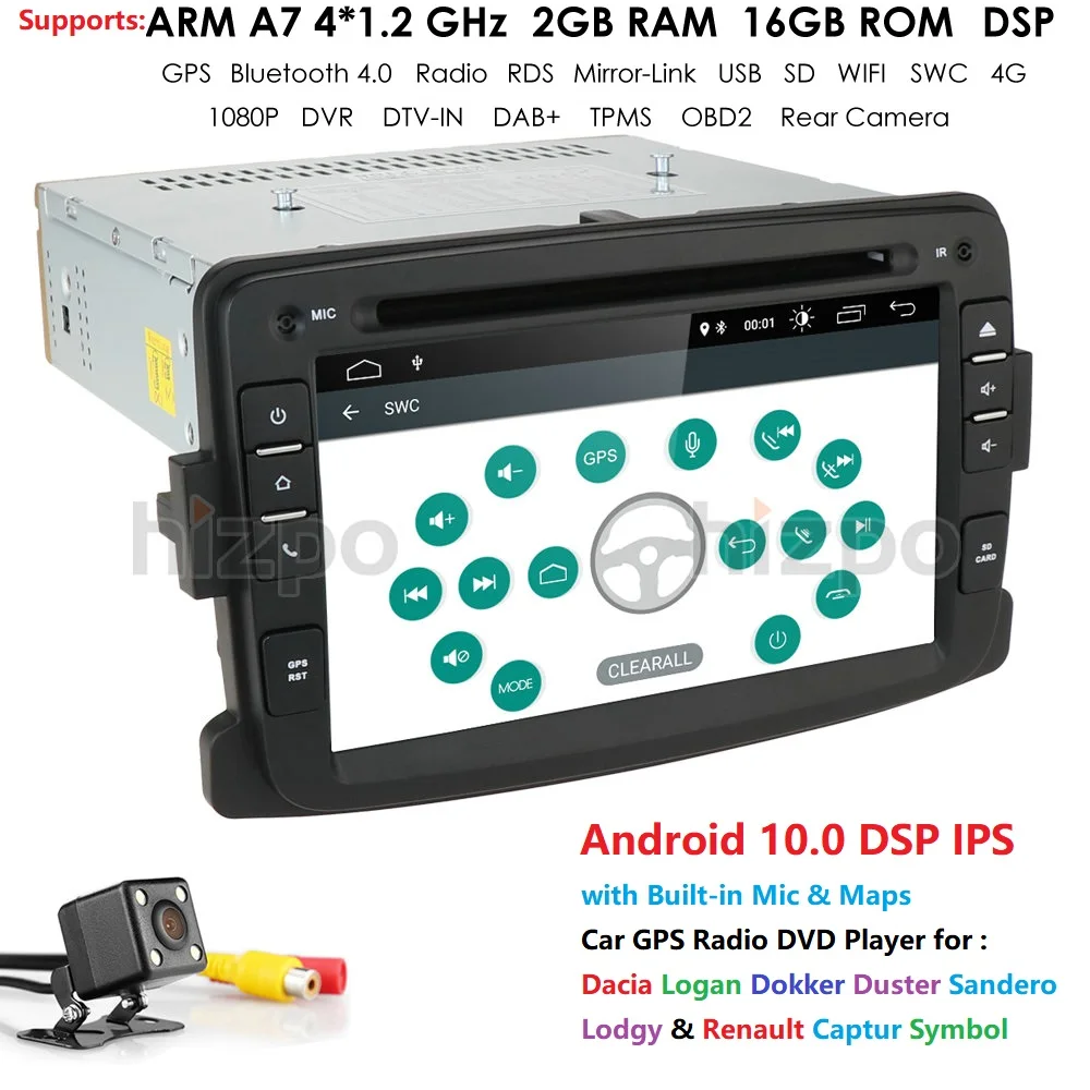 Автомагнитола 1 Din на Android 10 0 автомобильный мультимедийный плеер с GPS Bluetooth стерео