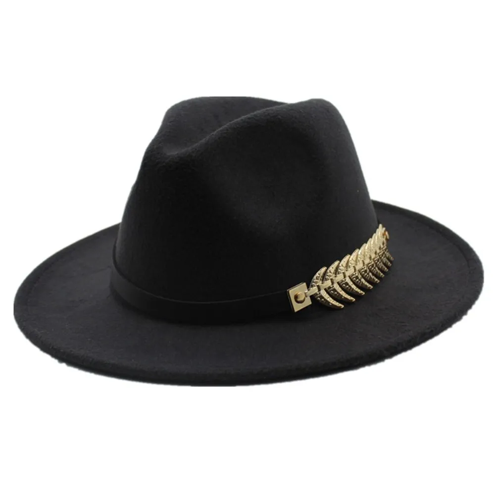 Новинка года; Мужская и женская шляпа в стиле ретро; шляпа для танцев и вечеринок; Повседневная шляпа для путешествий; размер 56-58 см - Цвет: Black