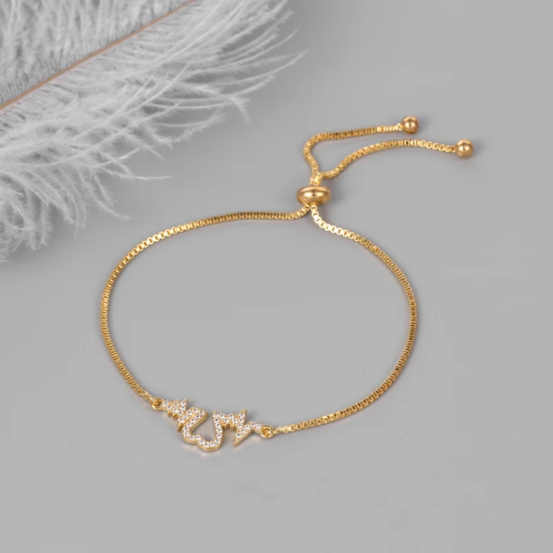 

WEIMANJINGDIAN Brand New Arrival Symbol Cubic Zirconia CZ Bracelet for Women or Wedding Party