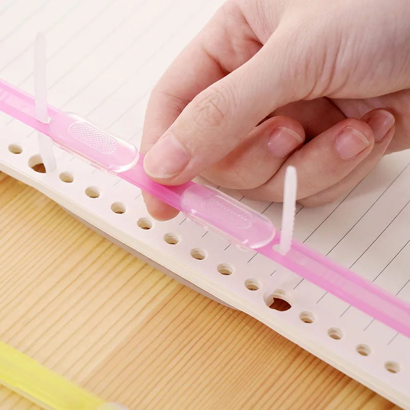 10 Sets Plastic Binding Clips Two Holes Loose-leaf Binding Clips Color Clips loose leaf binding coil,book binding supplies,loose leaf binder clips,binder clip
