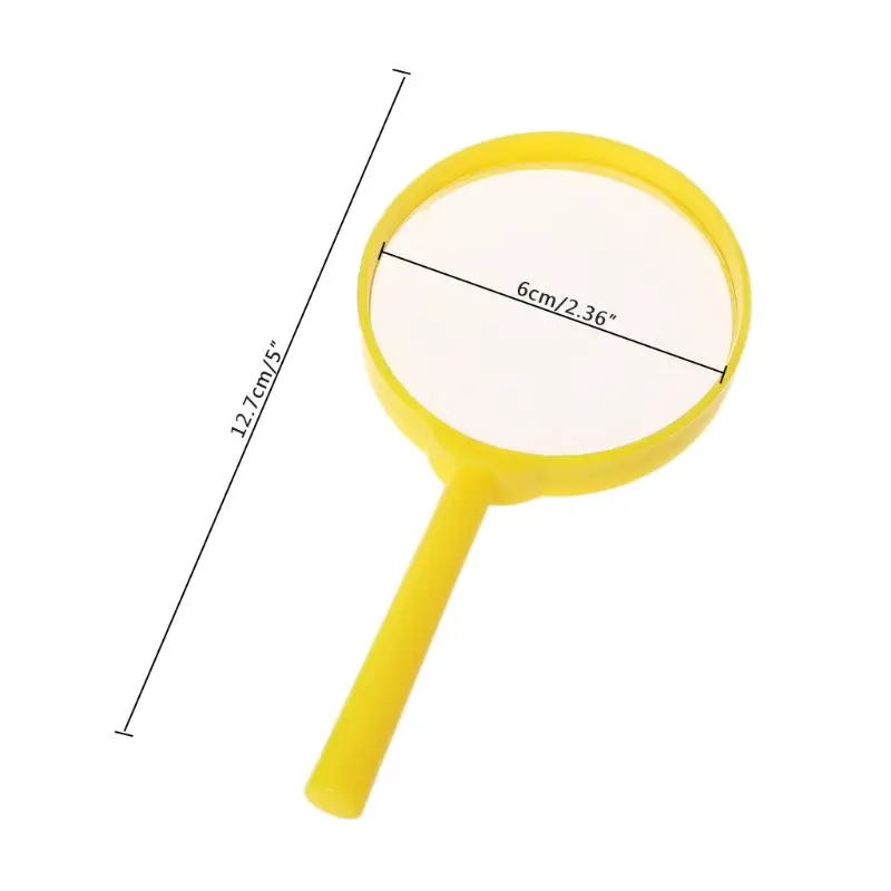 

Portable Handheld Magnifier 60mm 3X Magnifying Loupe Reading Glass Lens Kids Toy M4YD