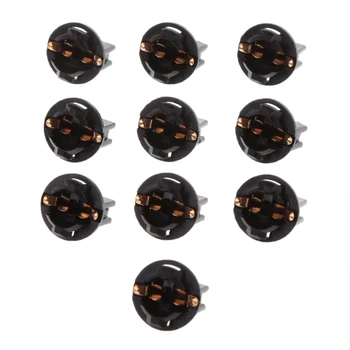 

10Pcs T10 Car Light Socket Twist Lock Wedge Instrument Panel Light Bulb Base