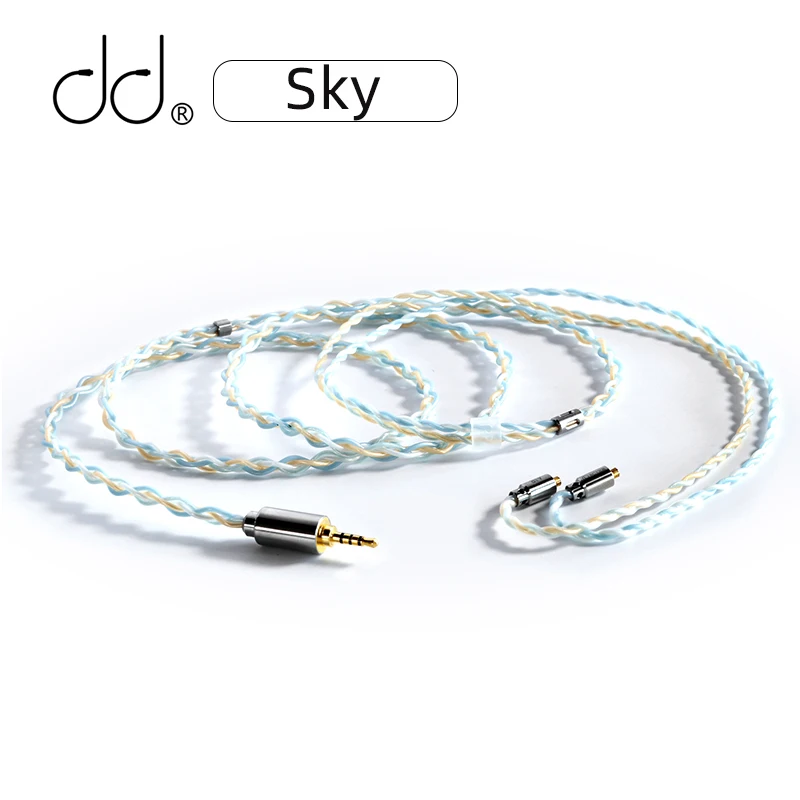 Кабель для наушников DD ddHiFi BC120B Sky штекер 2 5/3 5/4 4 мм с разъемом MMCX/0 78 2-контактный