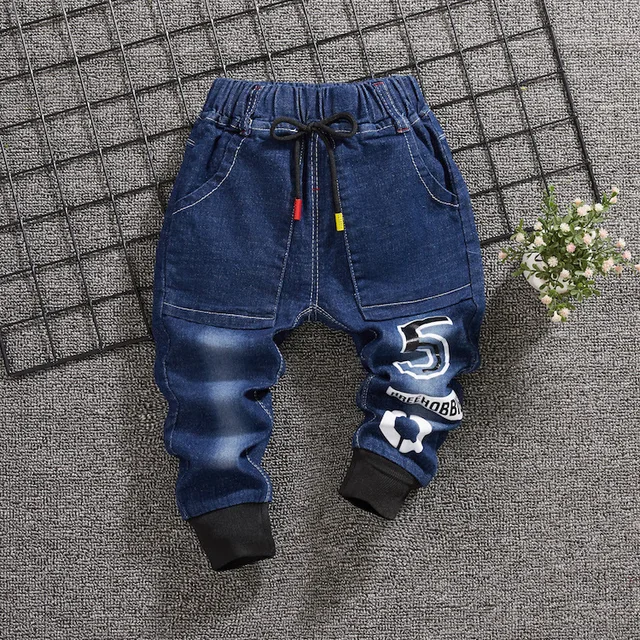 US $9.70 Boys spring autumn denim pants kids fashion cotton trousers for baby boys children casual sports cl