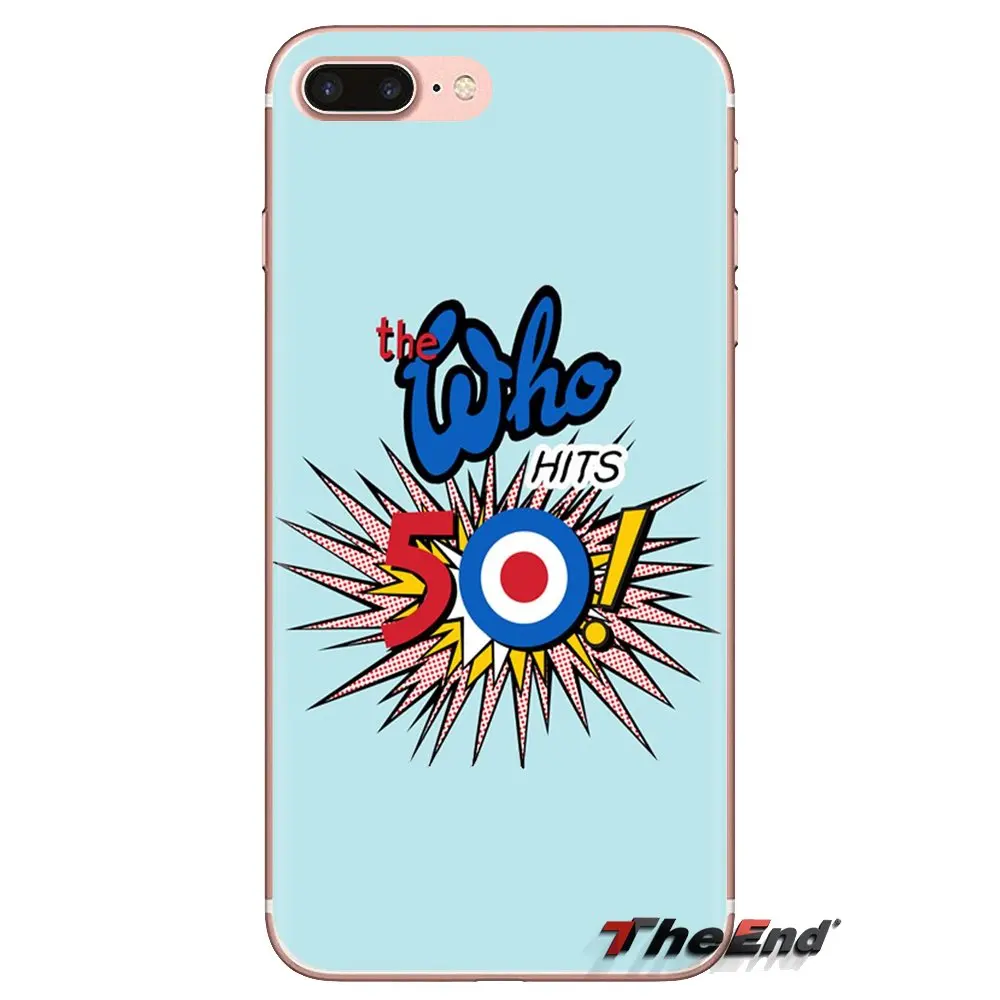 The Who Classic Rock Band Soft Transparent Shell Covers For iPod Touch Apple iPhone 4 4S 5 5S SE 5C 6 6S 7 8 X XR XS Plus MAX |