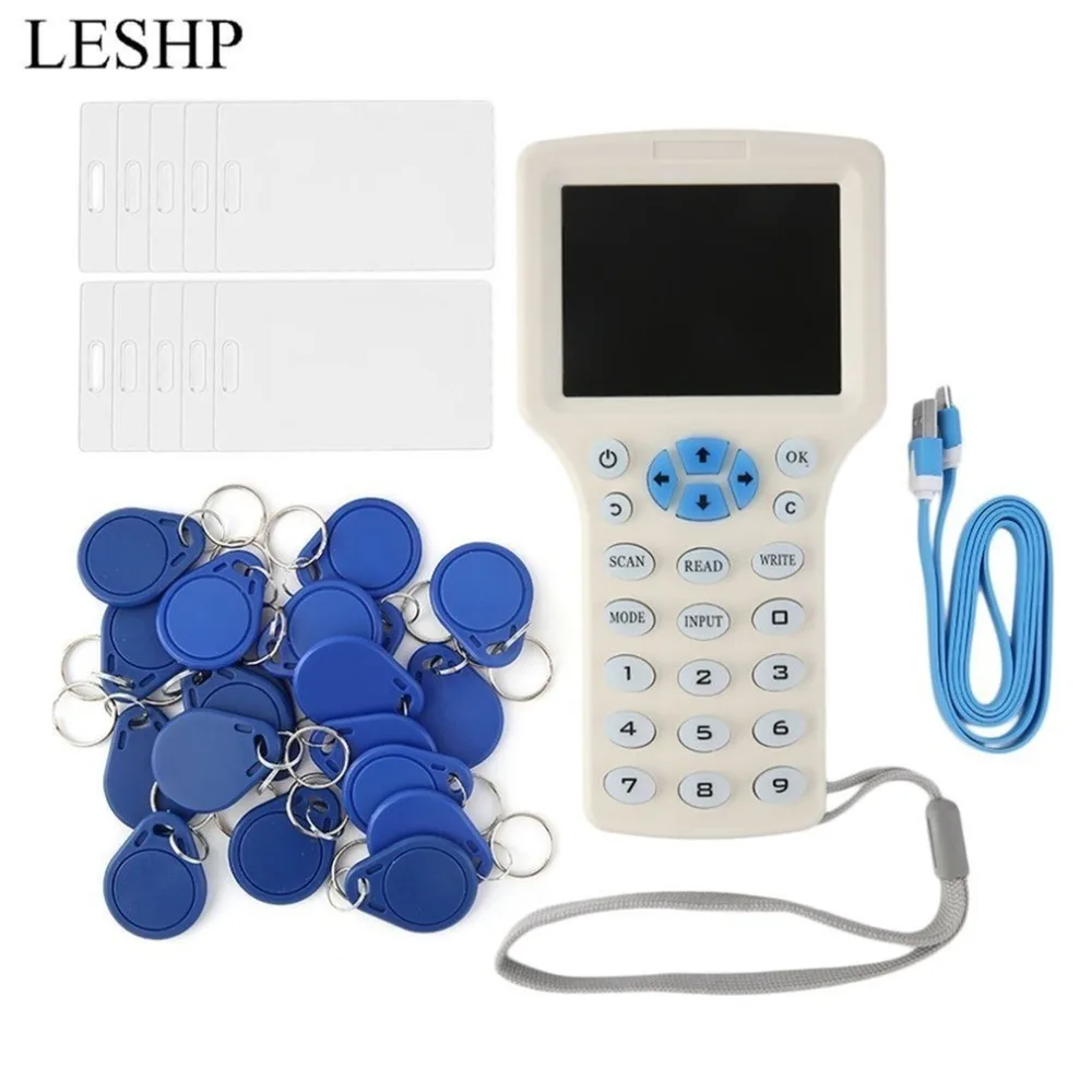Супер полнофункциональный RFID ID Card Копир ID/IC Card Reader/Writer+ 10 карт+ 20 тегов поставляется прямое декодирование
