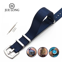 Дизайн Высокое качество нейлон ремни Джеймс Бонд синий ремень безопасности ремешок 20 мм 22 ремень Nato