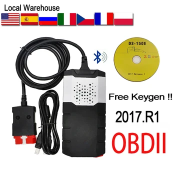 

2017.R1 delphis OBD ds150e cdp Bluetooth NEW VCI vd diagnostic repair tool obd2 Scanner send with Case DS150E Car Diagnostic