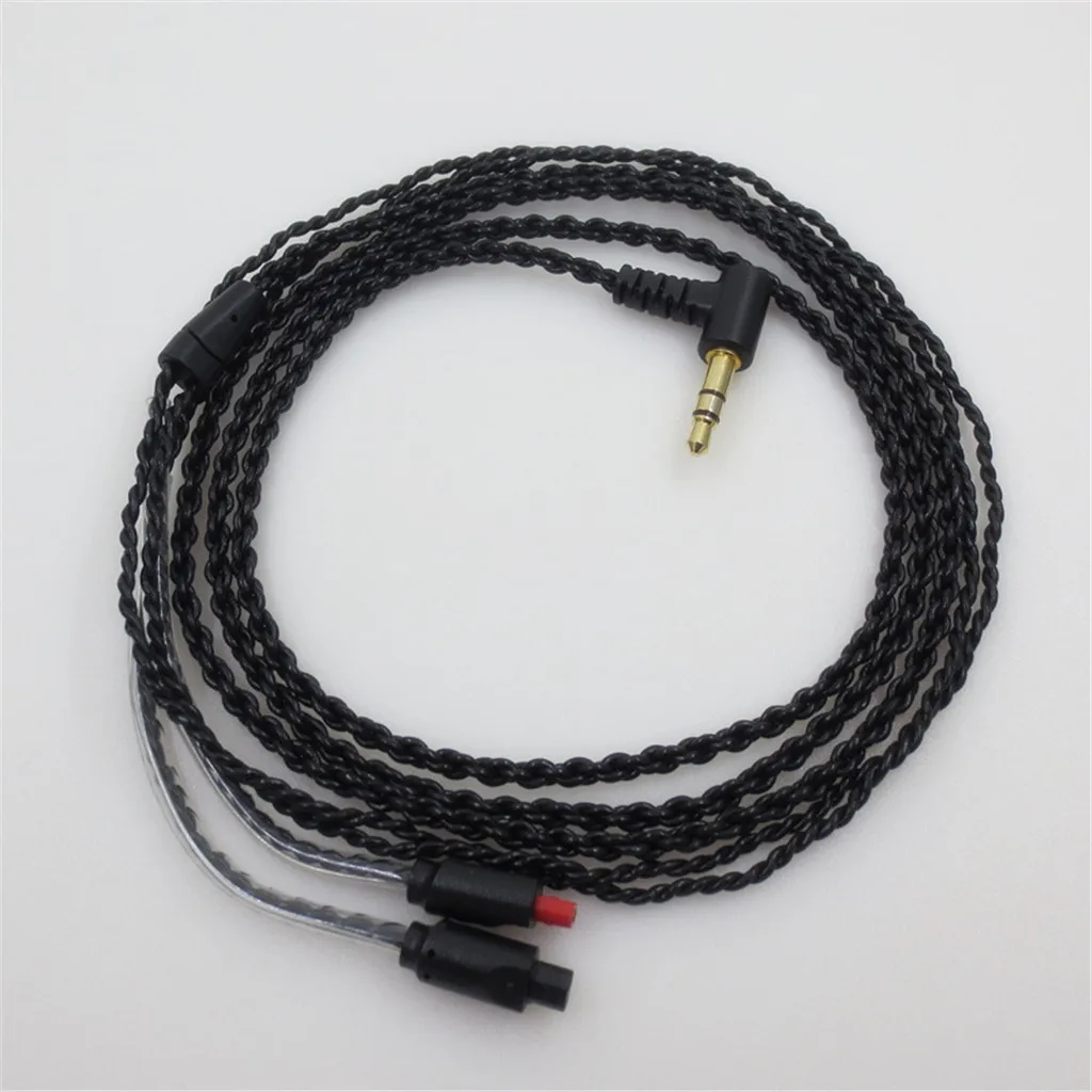 Сменный кабель для наушников для Audio-Technica ath-im01 im02 im03 гарнитура 95AF - Цвет: Plastic Plug-Black