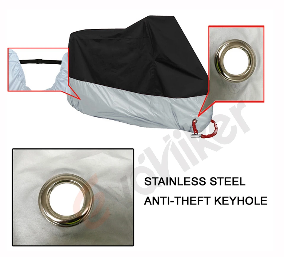 Мотоциклетные чехлы на открытом воздухе Анти-УФ Мотоцикл Защита от пыли мотор велосипед Скутер защитное покрытие дождевик для Honda KTM SUZUKI