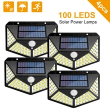 Outdoor LED Solar Light Motion Sensor Waterproof Sunlight Garden Decoration Street Lights Waterproof Solar Powered Wall Lamp