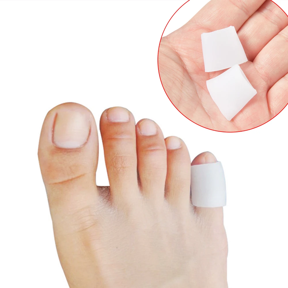 Silicone Gel Toe Tube 6pcs/lot Corns Blisters Corrector Pinkie Protector Bunion Finger Protection