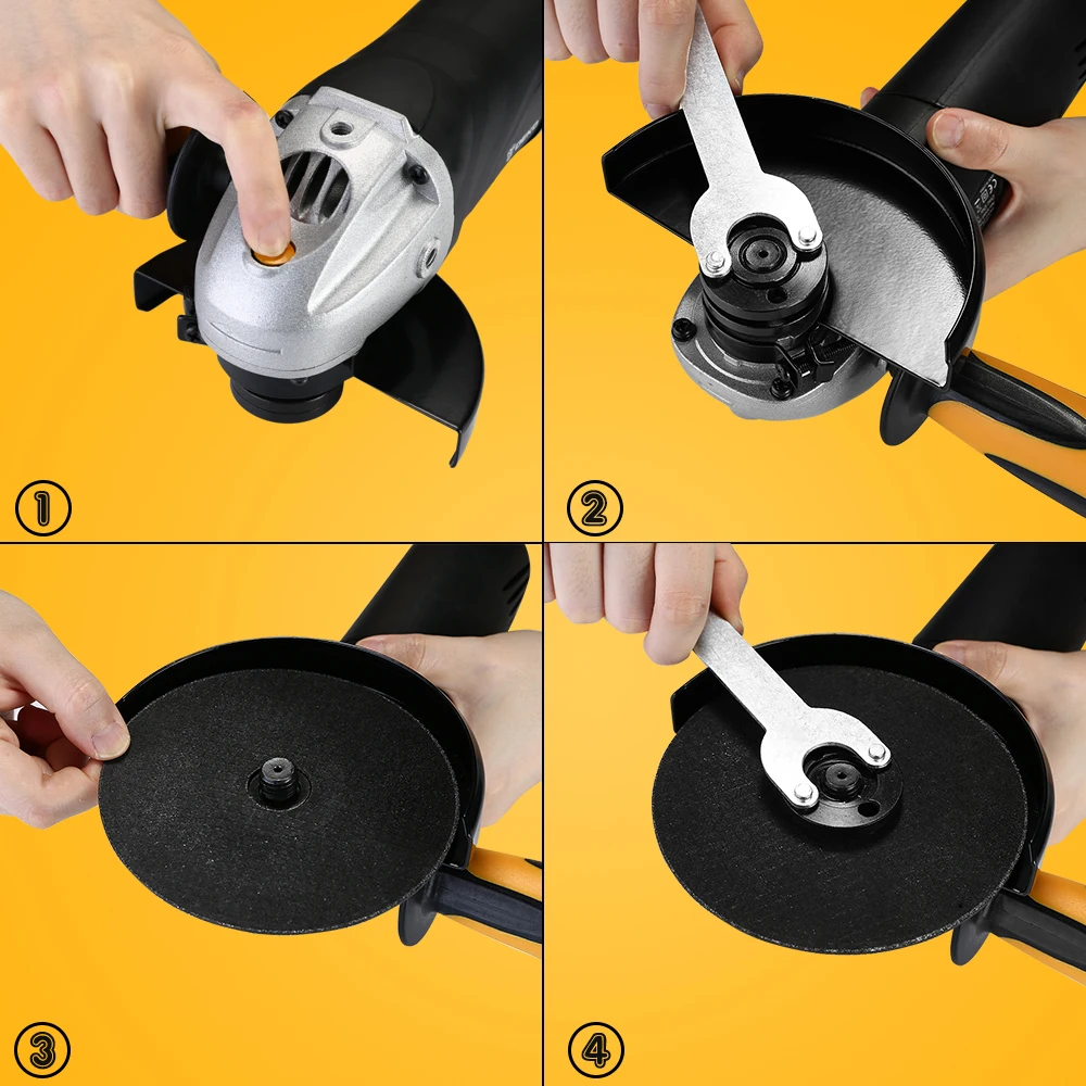 DEKO DKAG25LD1/2 220V Electric Angle Grinder Working For Cutting Grinding Metal Wood Power Tool