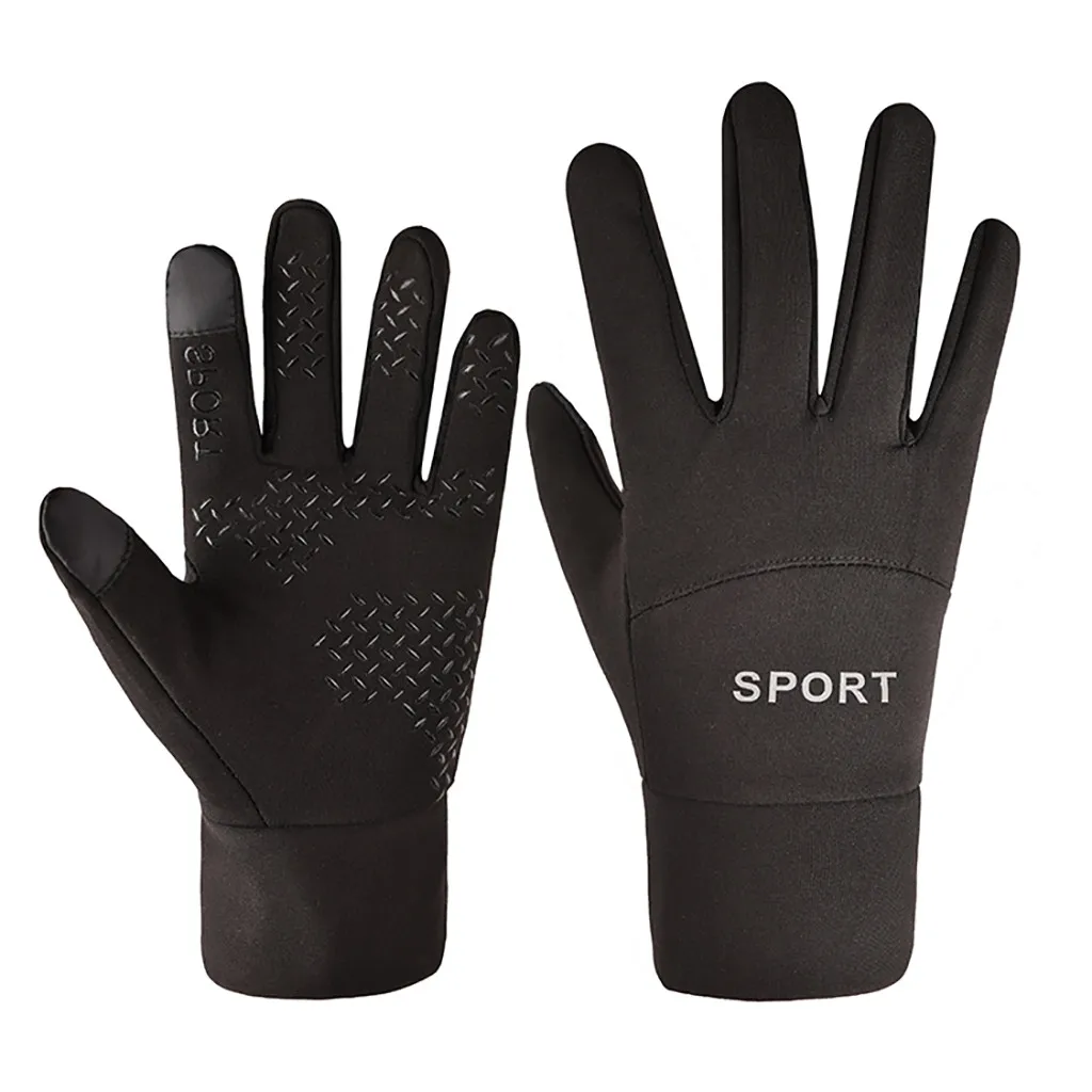 Весенние зимние новые модные мужские перчатки для вождения, сохраняющие тепло, ветрозащитные зимние спортивные перчатки для экрана, перчатки для сенсорного экрана# N02