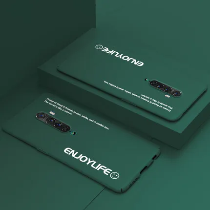 Deep Green Чехол oppo Reno 2, жесткий пластиковый чехол reno ace, матовый чехол, тонкий модный карамельный цвет, чехол для телефона oppo reno 10X zoom, чехол - Цвет: Deep Green