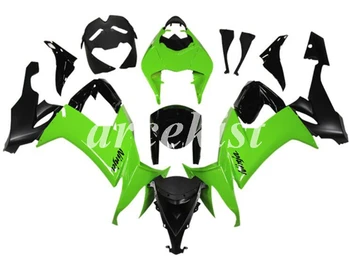 

New ABS Motorcycle Full Fairings Kit Fit For Kawasaki Ninja ZX-10R 2008 2009 2010 08 09 10 10R bodywork set Cool Black Green