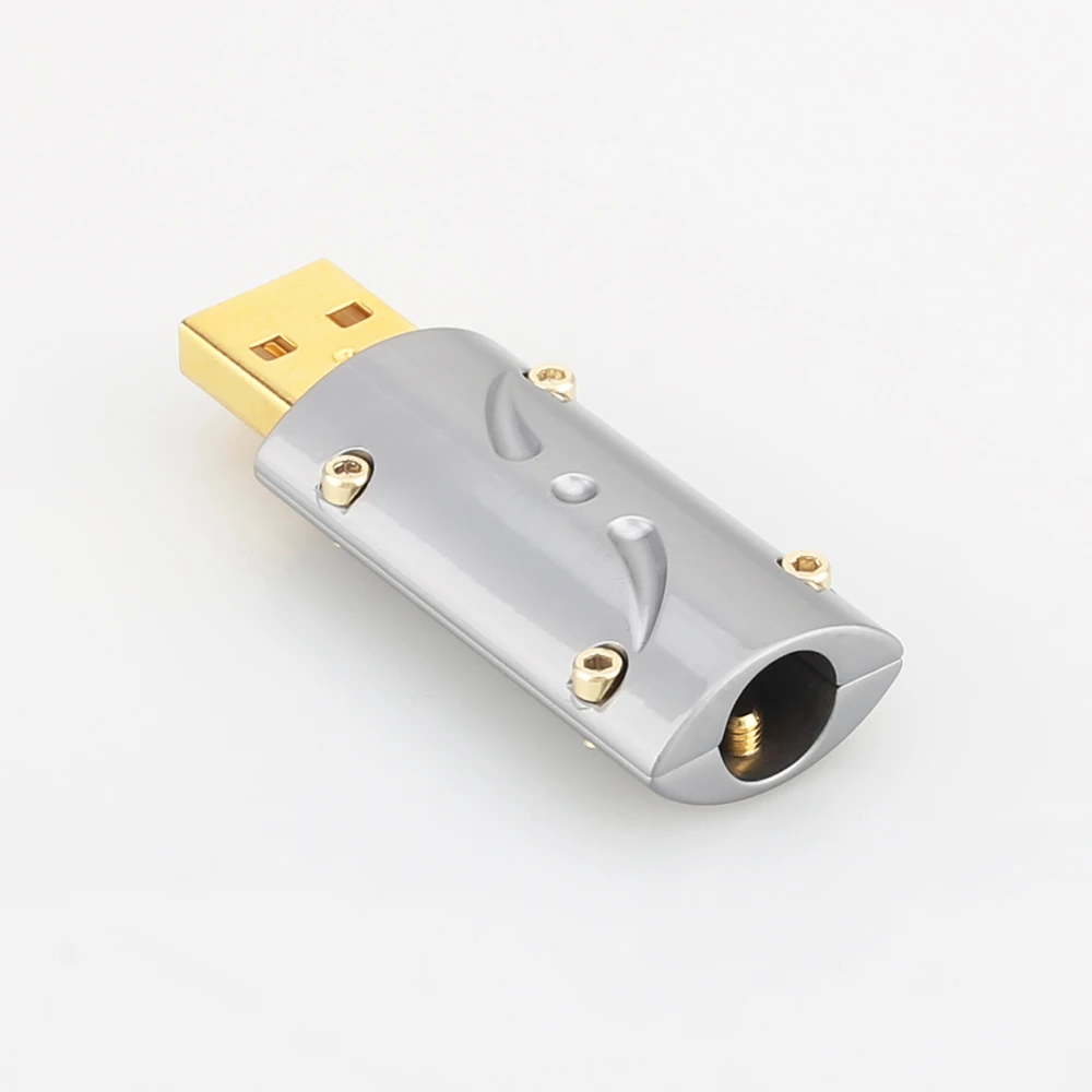 

High quality Viborg UA201 HI-END 24K Gold Plated USB2.0 Plug USB A Connector DIY Hi Fi USB Cable Gold Plated Bronze USB