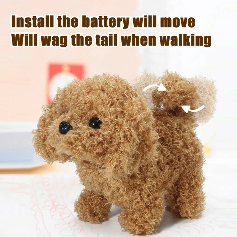 

Realistic Teddy Simulation Dog Smart Called Walking Electric Plush Toy Teddy Robot Dog Child Toy Puppy Plush For Christmas Gift