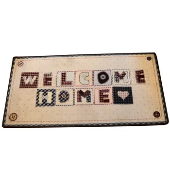 

Warm Patchwork Wind Carpet Warm Foot Pad Environmental Protection Non-slip Mat Door Mat Garden