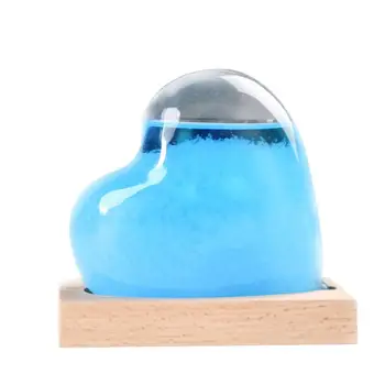 

Storm Glass Bottle Romantic Heart Shape Weather Forecast Predictor Monitor Bottle Desktop Decoration Valentine'S Day Gift