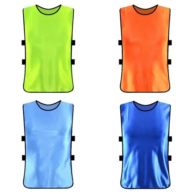 US $2.12 Plus Size Outdoor Team Sports Football Soccer Training Vest Breathable Adult Running Hollowed Belt 
