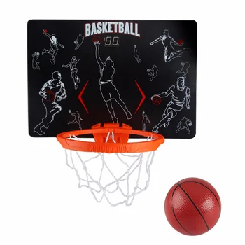 

Children Hanging Basketball Hoop Set with Basketball Indoor House Sports Game Toy For Kids Adults