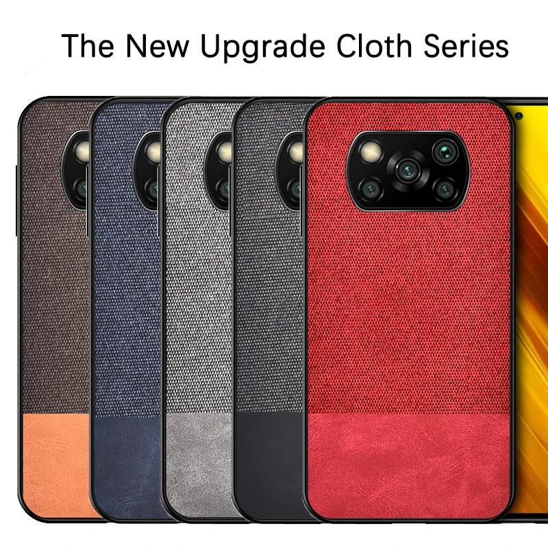

Case For Xiaomi Mi Poco X3 NFC F2 Redmi Note 9 9S 8 8T 7 6 Pro Max PU Simple Soft Cloth Protection Cover For 6 6A 7 7A 8 8A 9 9A