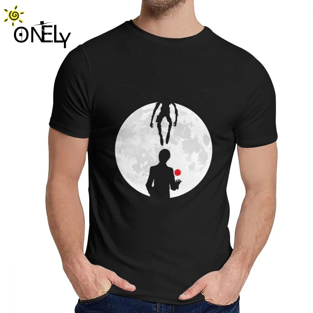 Мужские футболки Death Note Логотип Shinigami светильник Yagami Good Cotton Харадзюку мужские's o