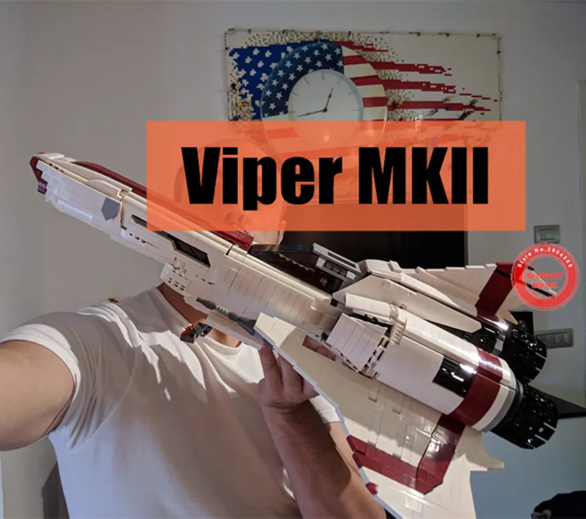 Новый Battlestar галактика колониальный Viper MKII MOC 9424 Technic Звездные войны строительные