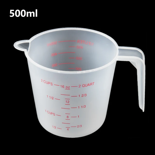 250/500/1000 Ml Műanyag Mérőpohár Kancsó Öntsön Kifolyó Felszíni Konyhai Szerszám Minősége - Image 5